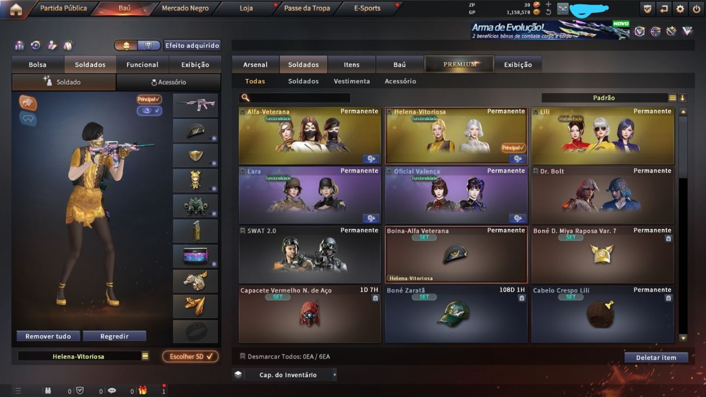 Conta de Crossfire com varias vips