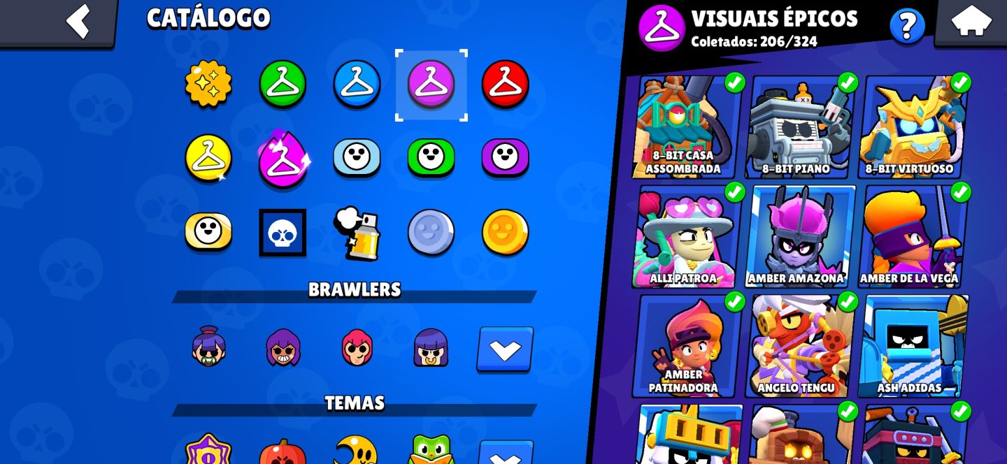 CONTA BRAWL STARS FULL + DE 95 BRAWLERS PODE 11 E BUFFIES