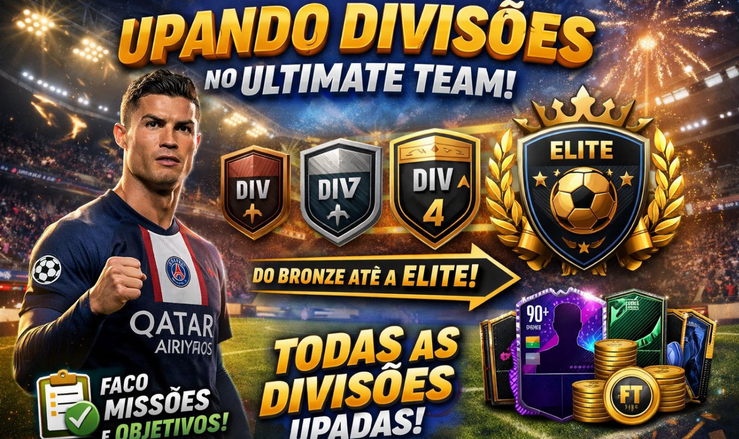 Upo suas divisões no Ultimate Team, faço missões e afins. Prazo de 1 dia!
