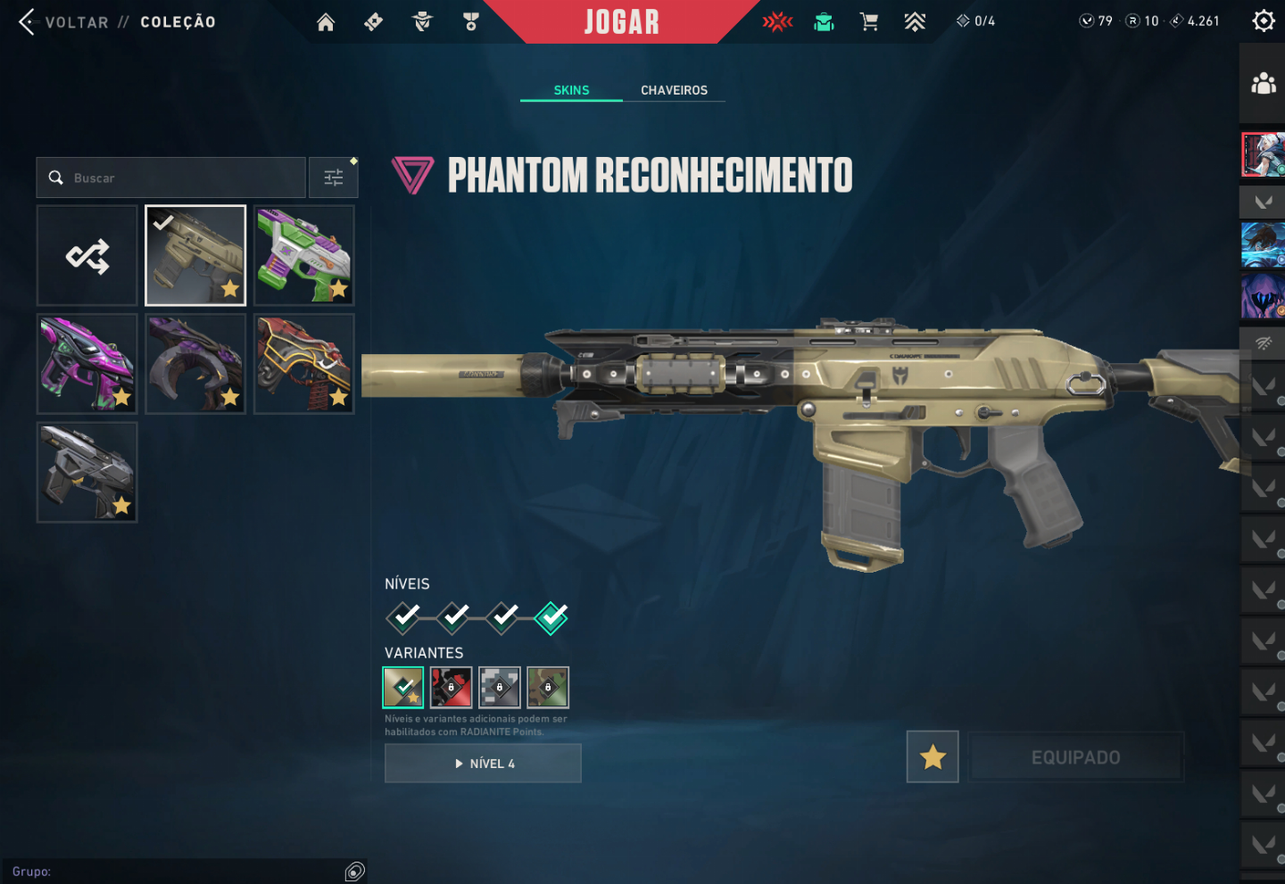 Conta de valorant ascendente com várias skins! Obs: Preço negociável
