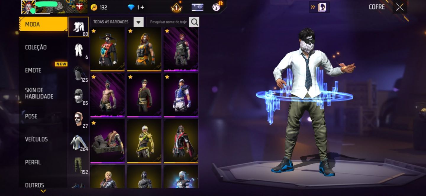 (Negociando preço )Conta de free fire com barbinha