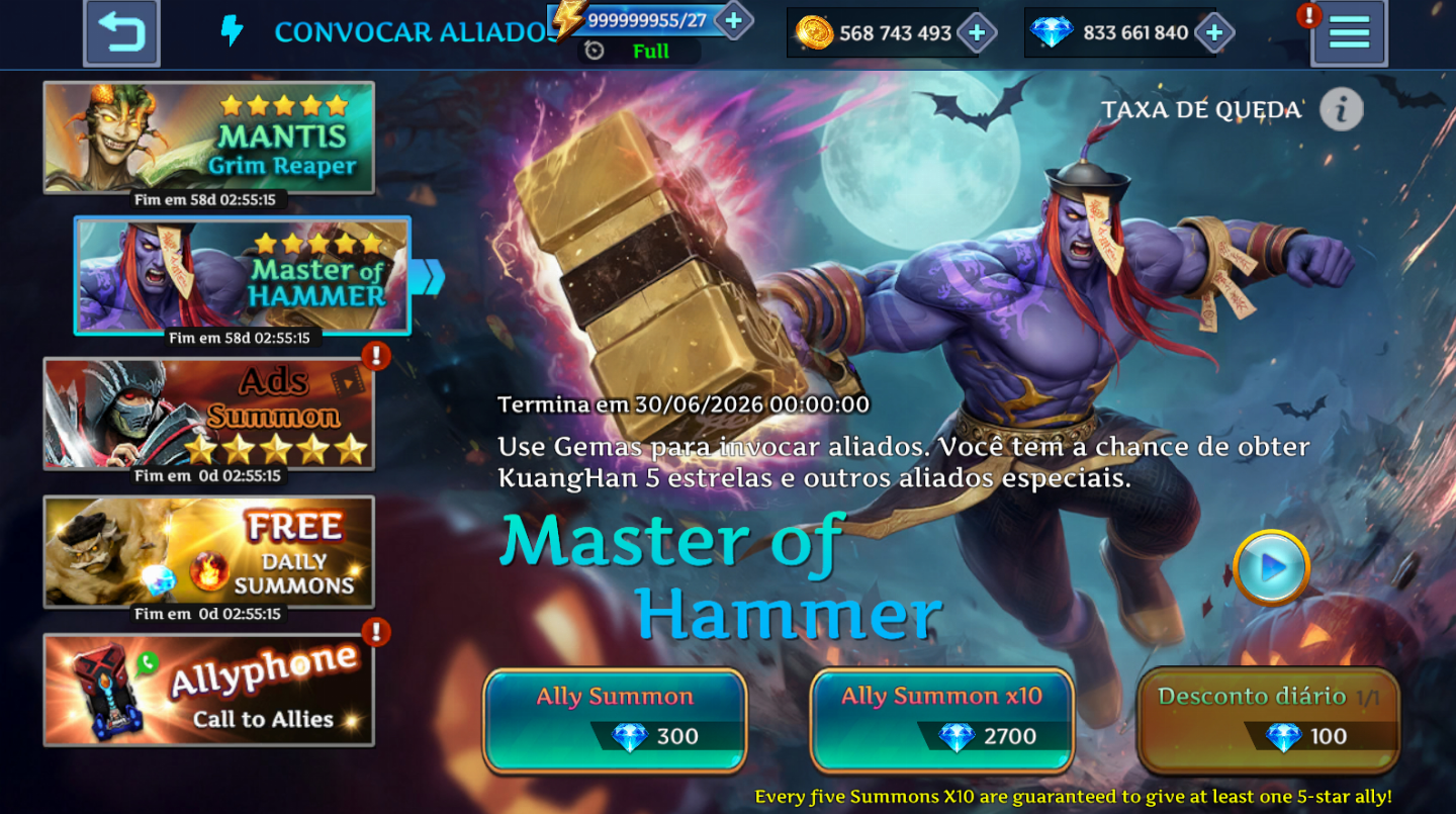 LEGEND FIGHTER - MORTAL BATTLE | OURO + GEMAS + PEDRAS DESPERTAR + RECURSOS