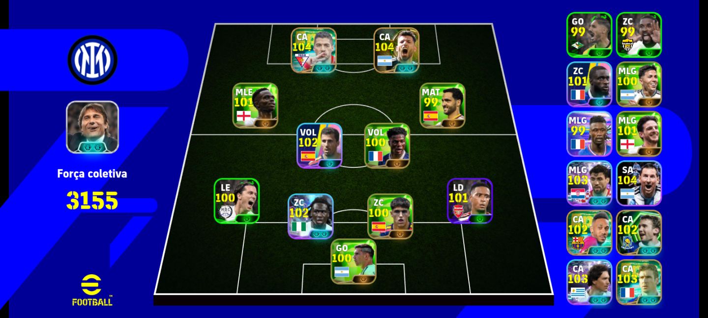 CONTA eFOOTBALL 3155 DE FORÇA À VENDA!