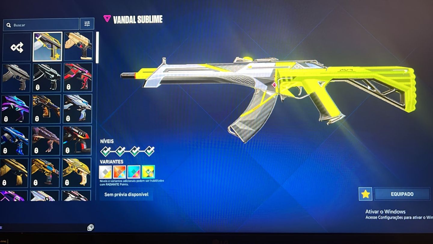 A MINHA CONTA DE VALORANT - SKINS BOAS