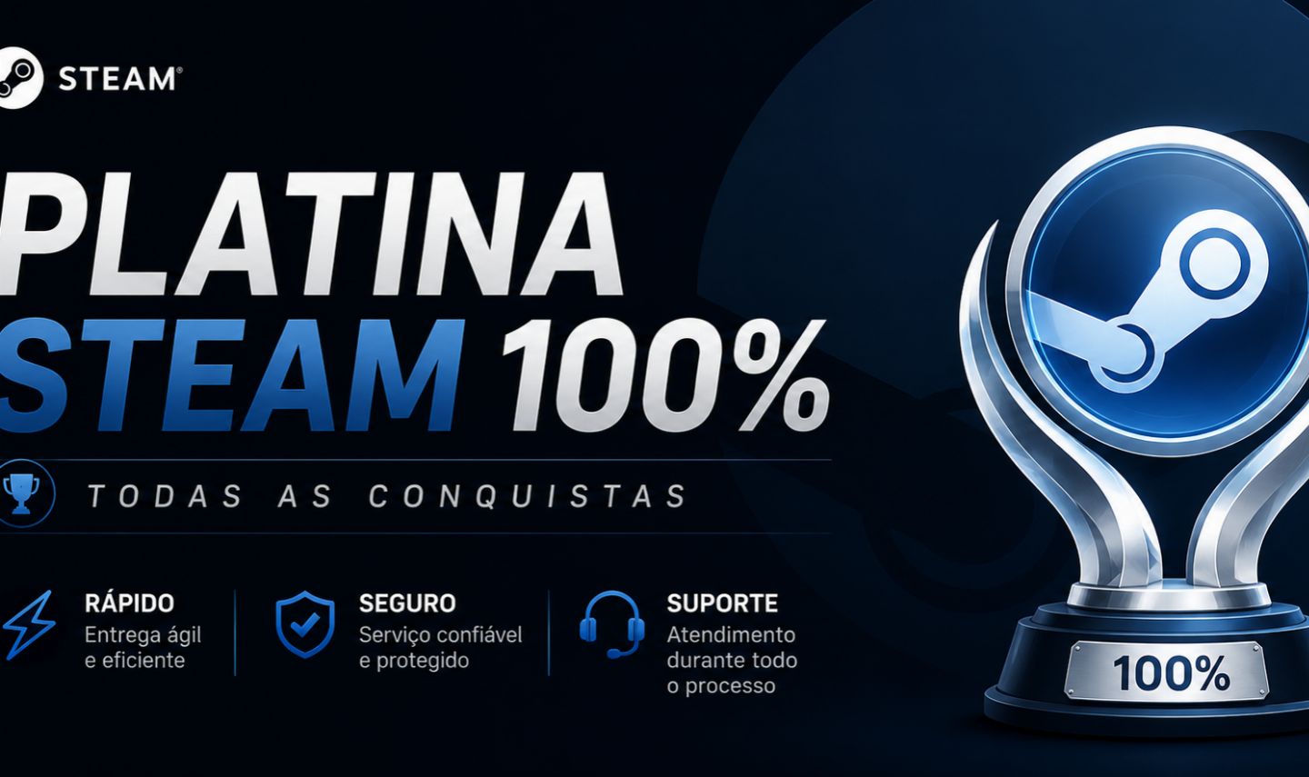 PLATINA STEAM 100% TODAS AS CONQUISTAS RÁPIDO E SEGURO