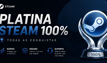 PLATINA STEAM 100% TODAS AS CONQUISTAS RÁPIDO E SEGURO