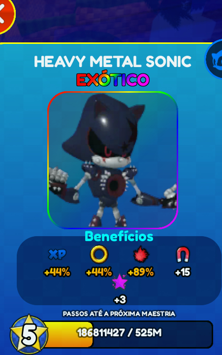 Sonic speed simulador personagem limitados!