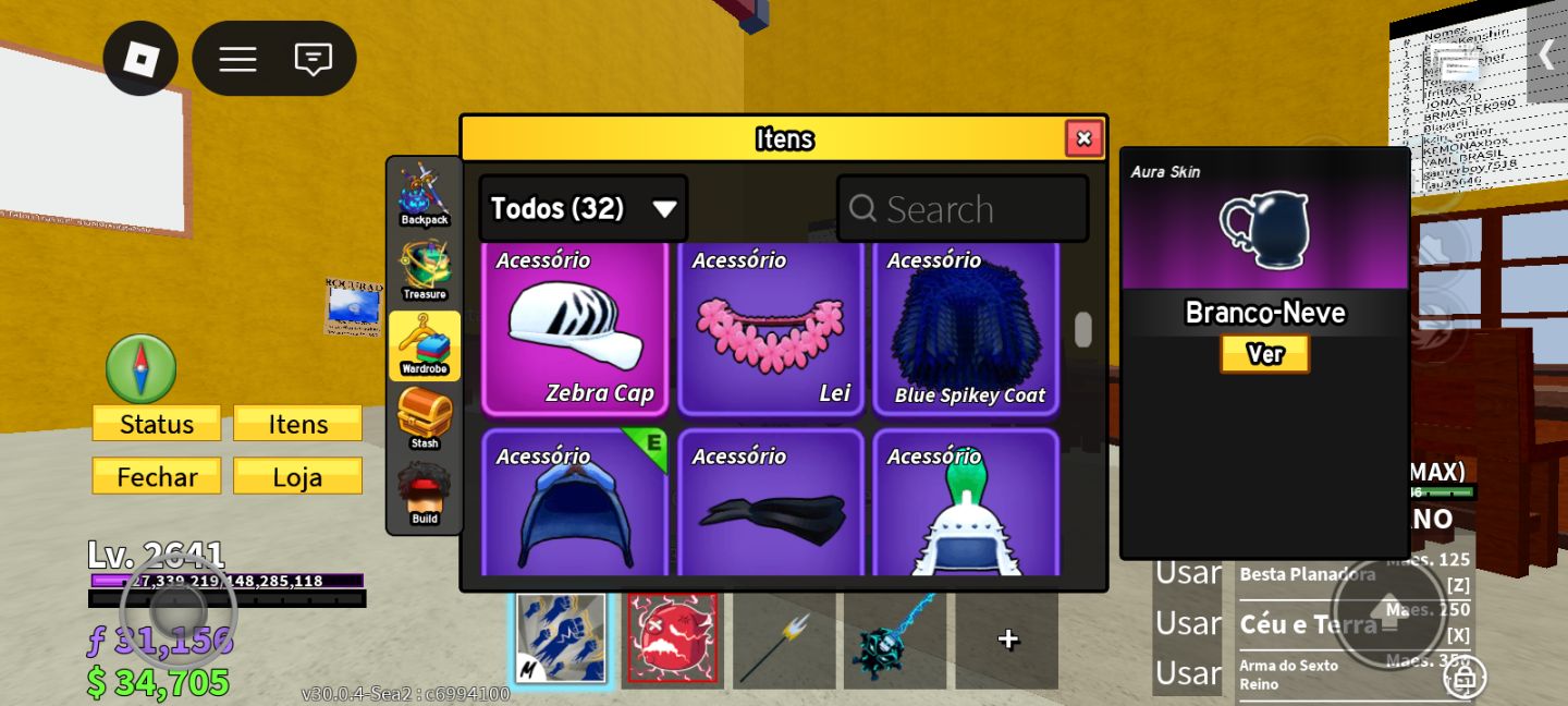 Conta de Roblox com itens pra pvp