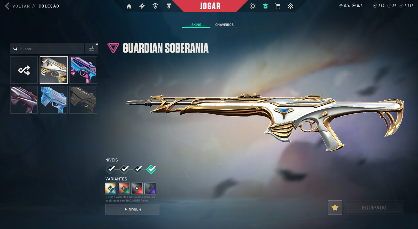 CONTA DE VALORANT IMORTAL 1 (FACA KURONAMI, VANDAL PRIMORDIUM E MAIS...).