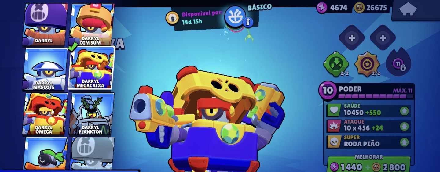 Conta Brawl Stars 45k+ | 105 Brawler | 232 Skins | 57 Hipercargas