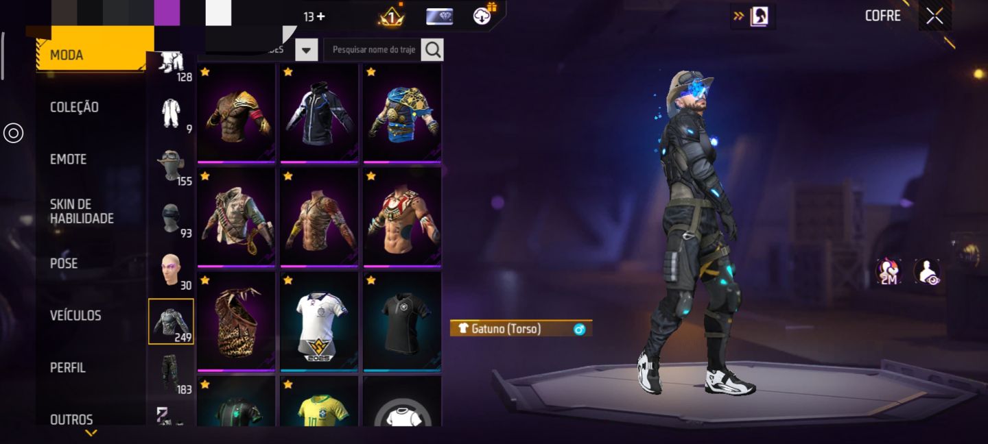 CONTA DE FREE FIRE NÍVEL 63