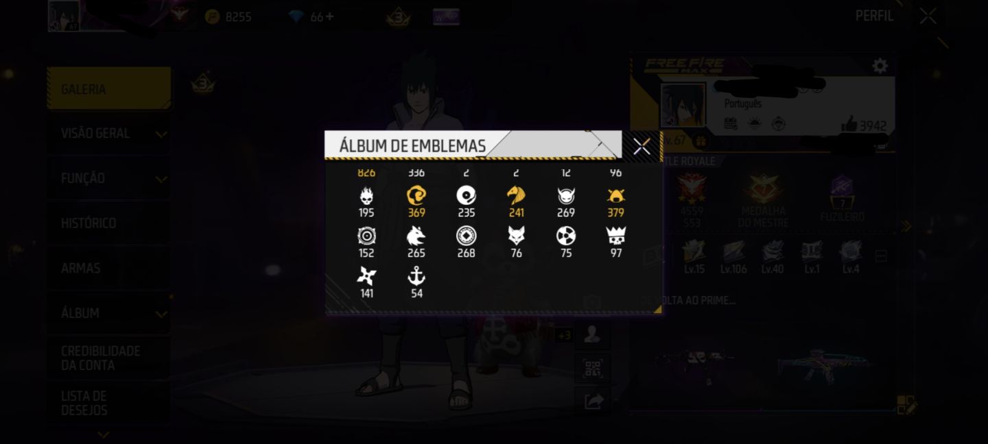 Conta com mais de 6 anos de ff sasuke,Kakashi,Naruto,Jiraiya e Sakura prime3 e +