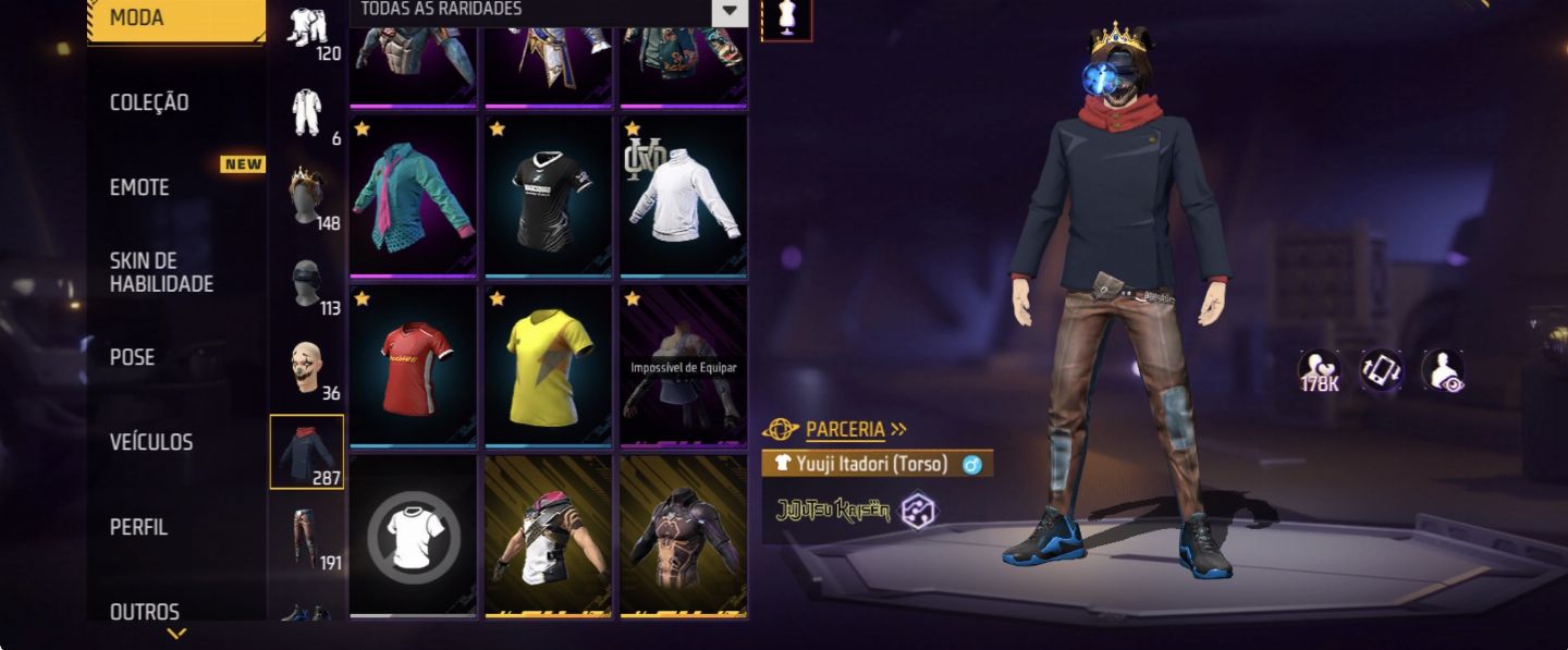CONTA FREE FIRE, CONTA MUITO TOP