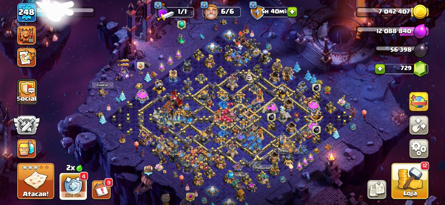 CV 18 SEMI-FULL CONTA BOA PRA LIGA DE CLANS