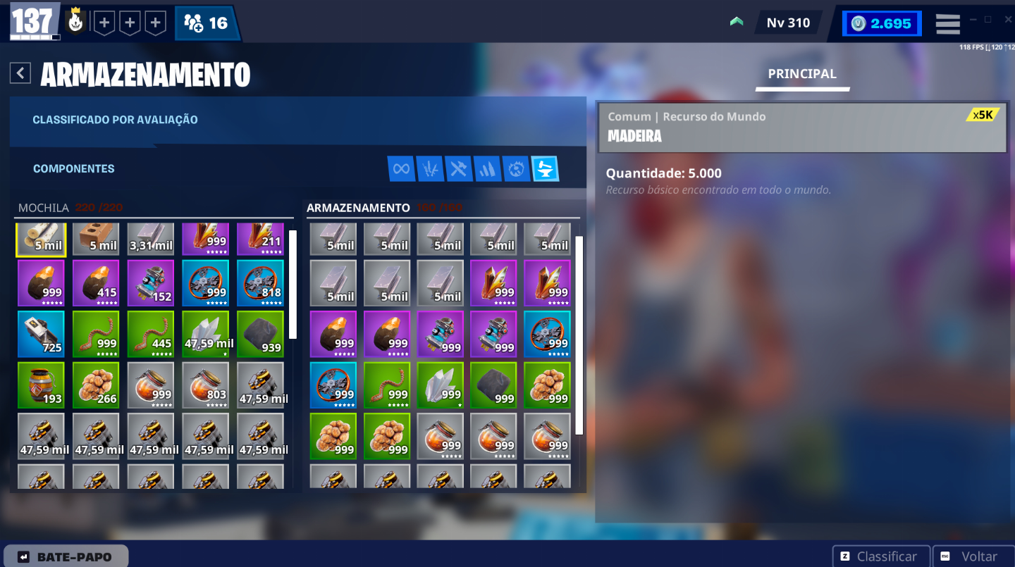 CONTA FORTINITE, 176 SKINS (MINTY AXE) E SALVE O MUNDO FUNDADOR PODER 137