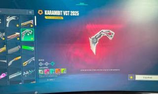Conta valorant Com 3400,skin champions 2023 - karambit ion e Vct2025 e faca xeno
