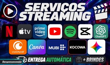 YOUTUBE/GPT/NETFLIX/PRIME/GEMINI/CAPCUT/SPOTIFY/CRUNCHYROLL AUTOMATICO