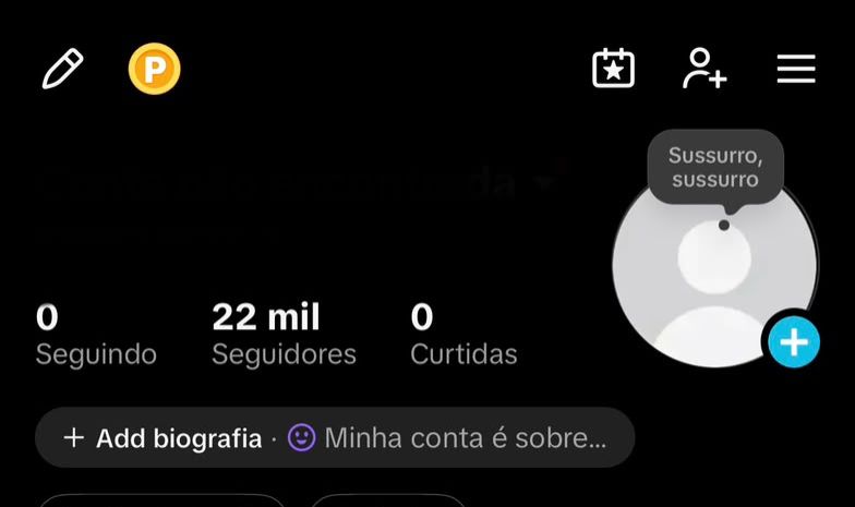 Conta de tik tok (promoção)