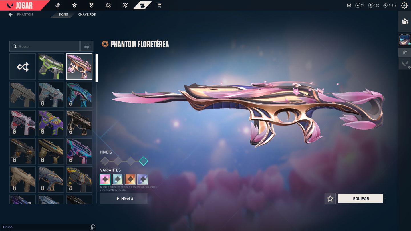 CONTA VALORANT 7 VANDALS KARAMBIT 2 SHERIFF 2 PHANTON OPERATOR GUARDIAN +2 PASS