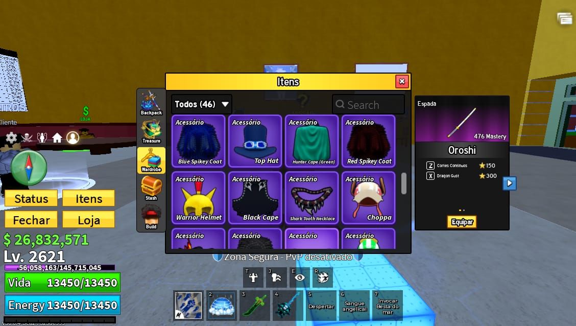 CONTA ATIVA DESDE 2022 COM VOLLEIBOY LEGENDS, BLOX FRUITS ETC...