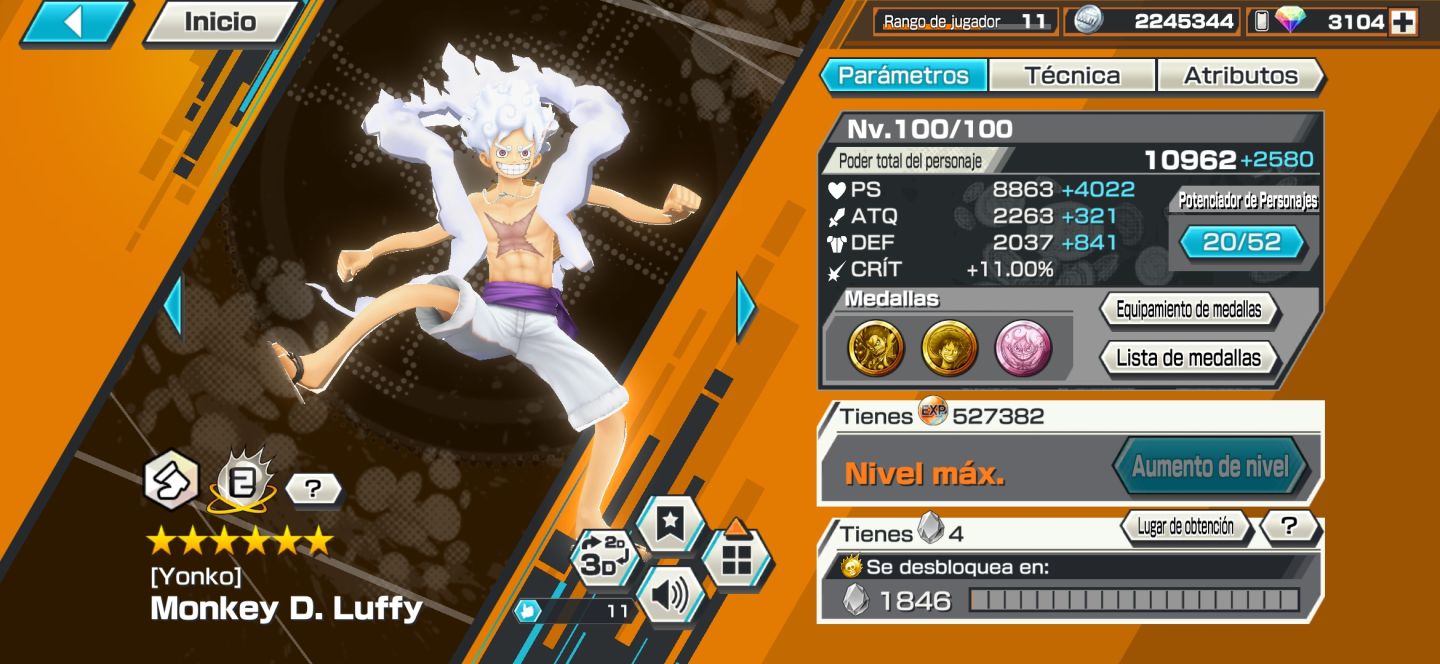 LUFFY NIKA V2 100, S- 3000MIL JOIA