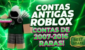 CONTAS ANTIGAS ROBLOX 2007, 2008, 2009, 2010 OFFSALES, RAP, ALT, ANTIGA