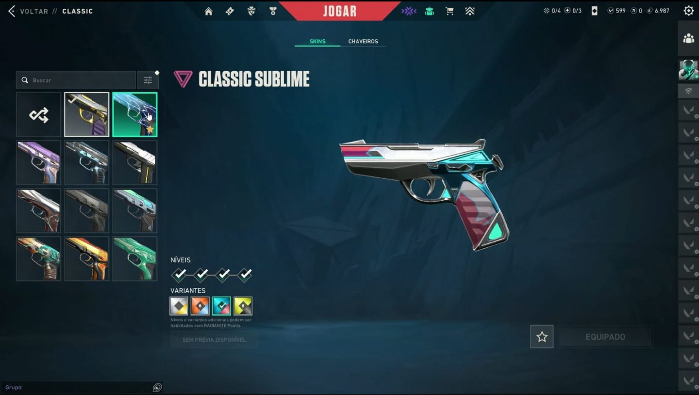 Conta valorant desde o Beta, mais de 2K em skins, ultimo elo ascendente 3