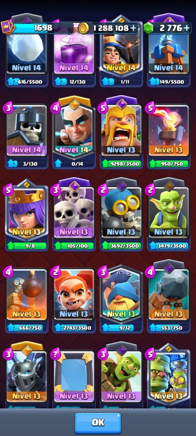 CONTA CLASH ROYALE INSANA! NÍVEL 16 + MUITAS EVOLUÇÕES!