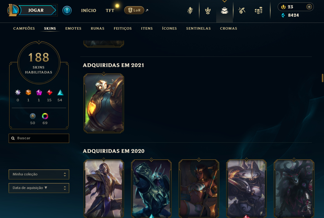Conta LoL Desde 2013 com Diversas Variedades ! Full Acesso