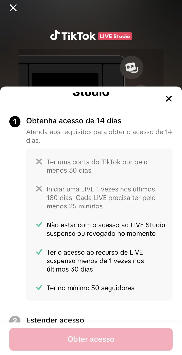 Conta TikTok Chaves 132 Seguidores | Sem Vídeos | LIVE Studio Pendente