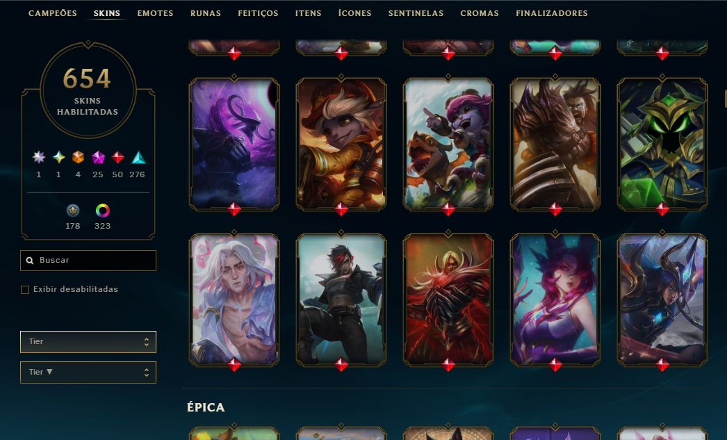 CONTA LOL | 654 SKINS | AHRI LENDA IMORTALIZADA AUTOGRAFADA | SEASON 2018