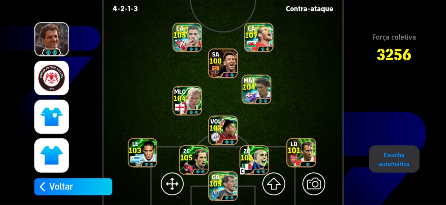 Conta efootball 3256+ Messi blitz curler