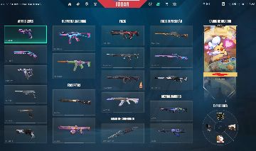 CONTA VALORANT COM VÁRIAS SKINS FODA