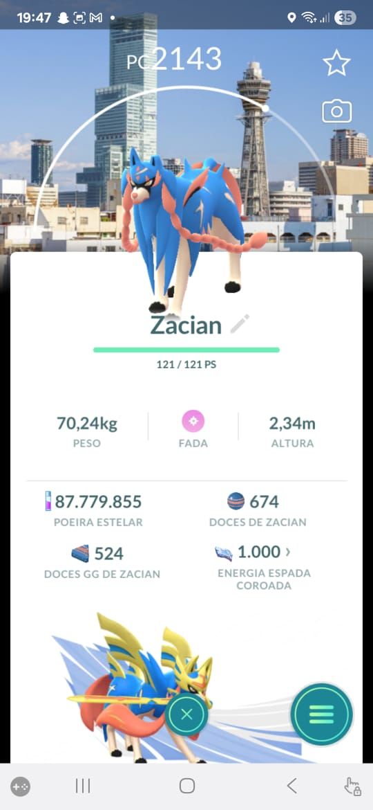 Zacian Norm.c fund ,Paris/zacian e outro e M2 shiny fundo go fest