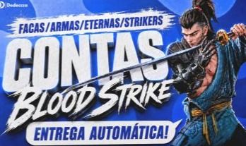 CONTA BLOOD STRIKE FULL SKINS FACAS RARAS + ARMAS UPADAS