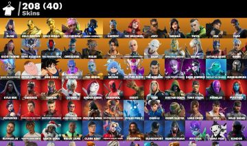 CONTA FORTNITE FA | 208 SKINS | GOLD MIDAS | GOLD BRUTUS | GLOW | NEYMAR