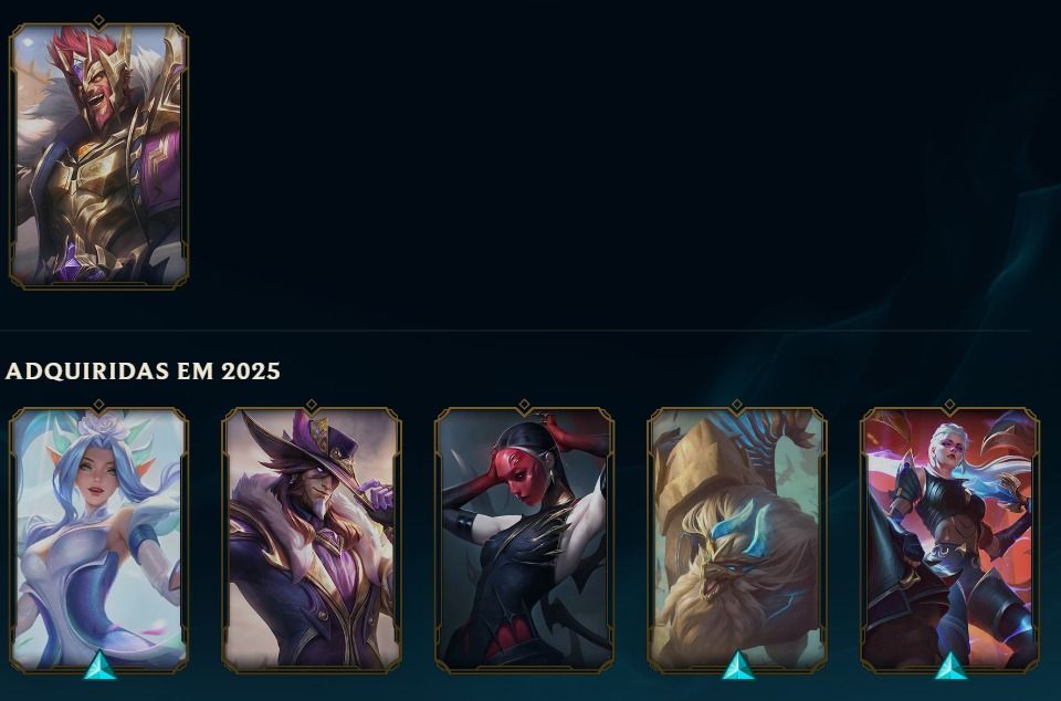 Conta de lol com rammus rei esmeralda 4 com mmr de diamond/mestre