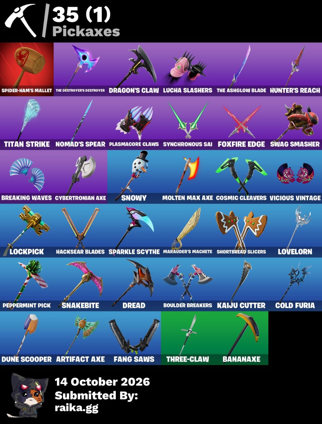 FORTNITE | 35 SKINS | OPTIMUS PRIME + EREN JAEGER + CATALYST + BLACKHEART | OG