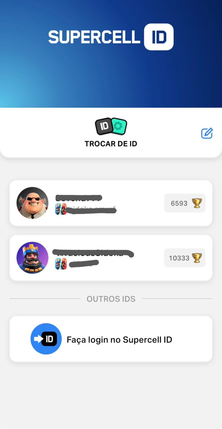 Conta Clash Royale com uma de brinde