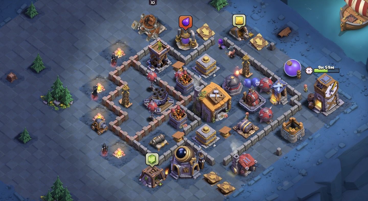 Conta Clash of Clans CV10 FULL/CC6 FULL +500 gemas e 5 construtores