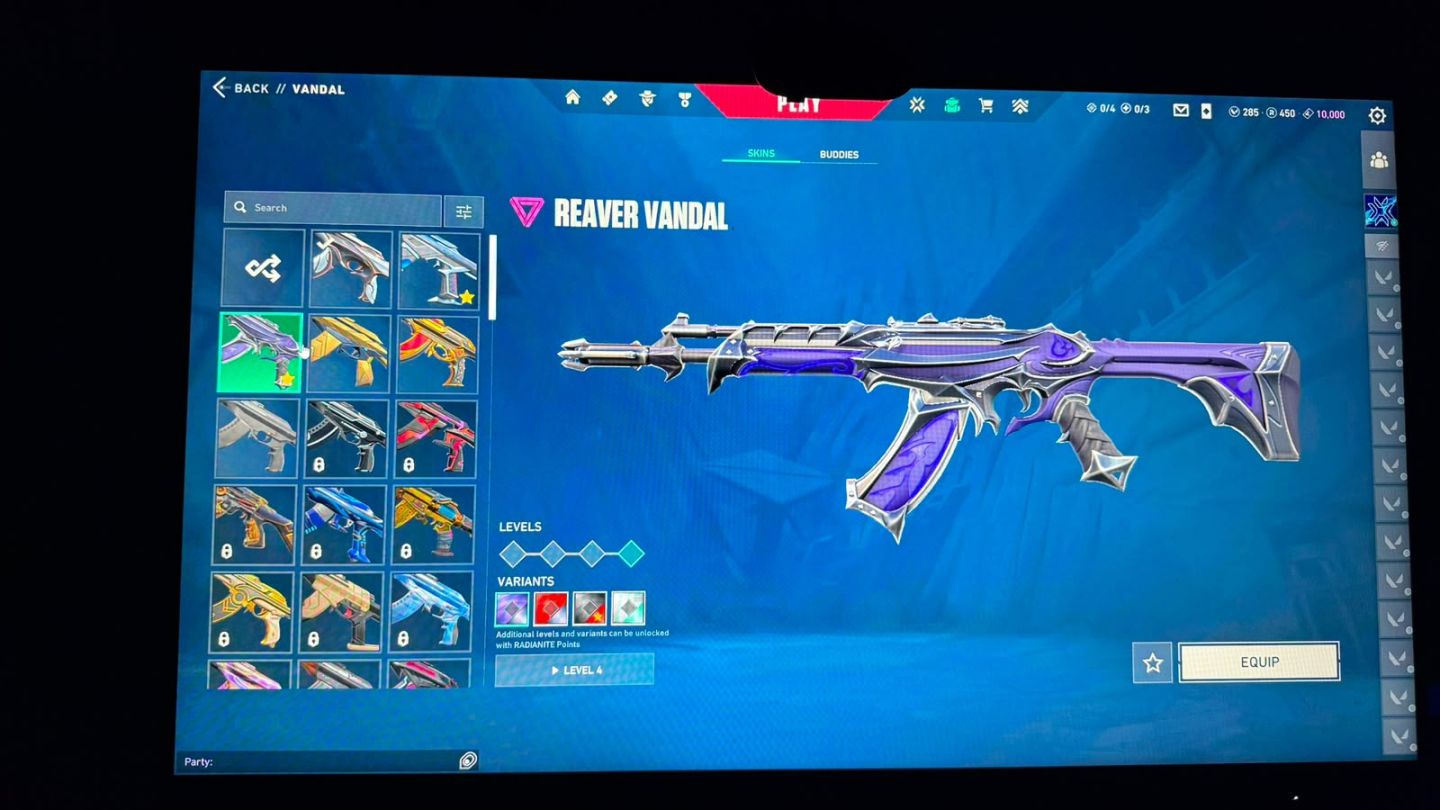 CONTA VALORANT À VENDA SKINS RARAS