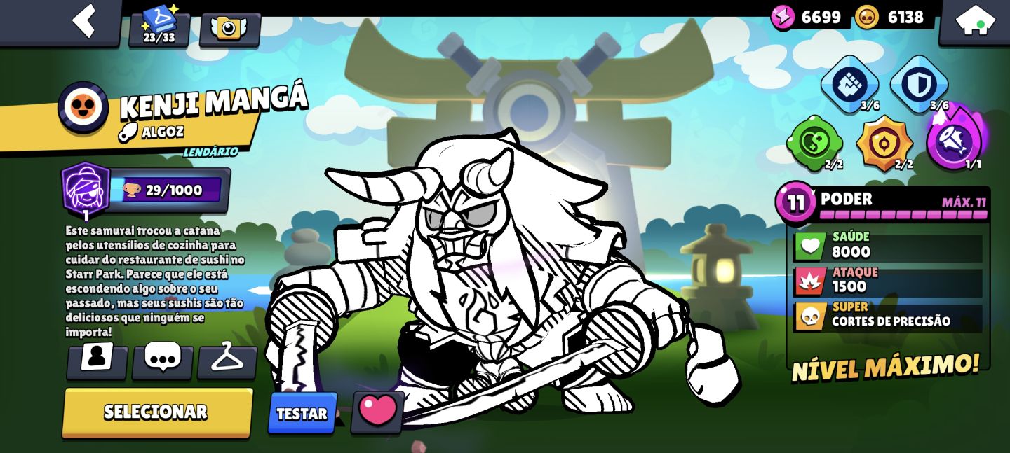 CONTA DE BRALW START COM QUASE TODOS OS PERSONAGENS E ITENS