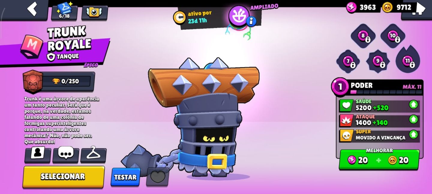 CONTA DE BRAWL STARS MUITO RARA COM 86 BRAWLERS E VARIAS SKINS