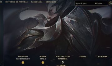 ( DARIUS DEUS REI RANKED READY ) LVL 34, 3 SKINS ( SERVIDOR BR - SEM ELO )