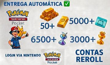 Contas reroll em promoção temporaria - Pokémon Tcg Pocket