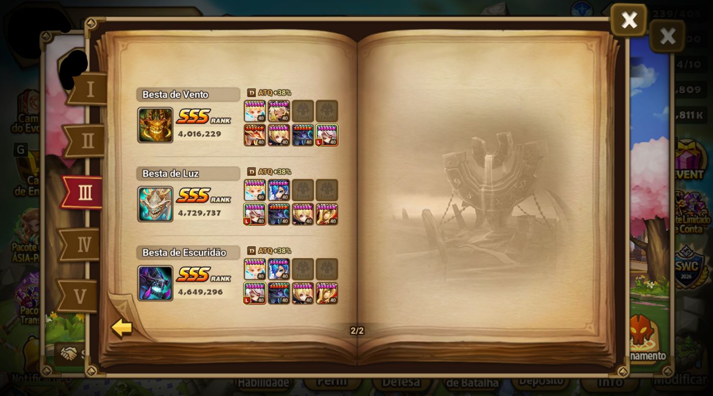 CONTA SUMMONERS WARS FRIEREN DARK COLLAB SERVIDOR GLOBAL