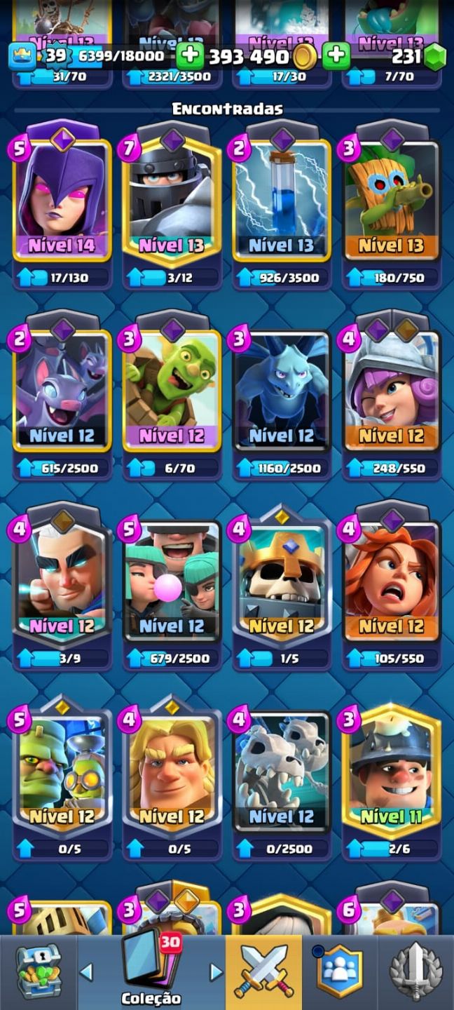 CONTA CLASH OF CLANS CV 17 + CLASH ROYALE