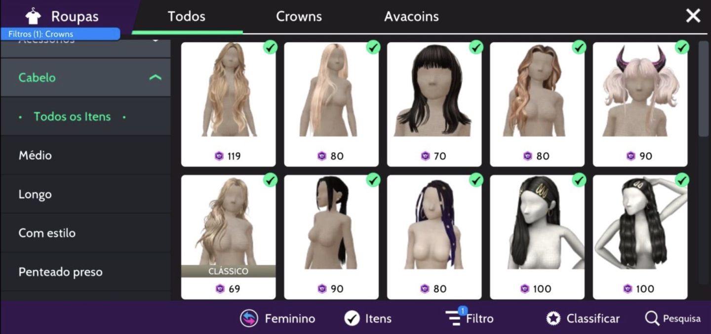 CONTA AVAKIN FEMININA NVL47