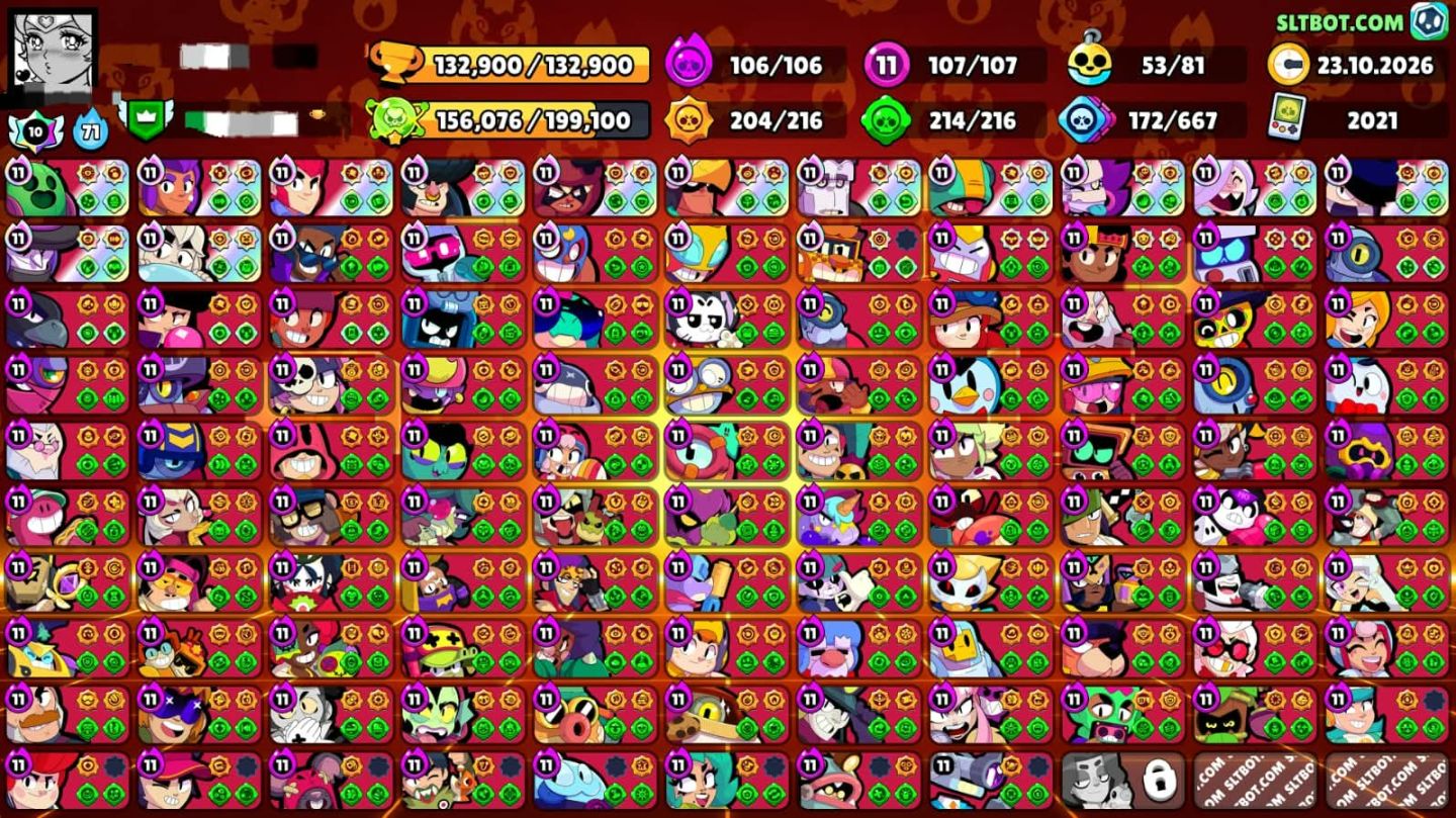 CONTA BRAWL STARS FULL 132K TROFÉUS