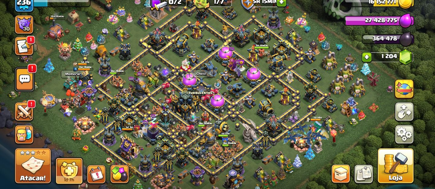 SERVIÇO DE FARME E UP DE MUROS CLASH OF CLANS